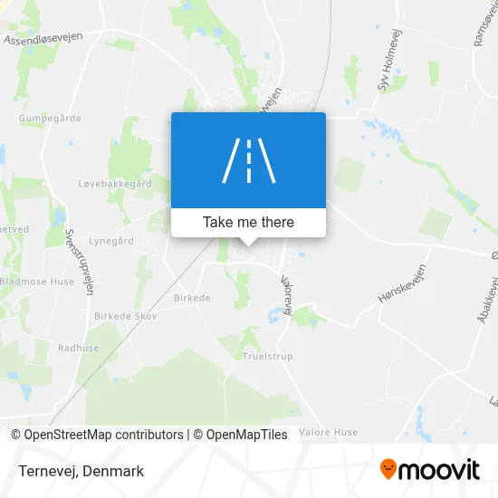 Ternevej map