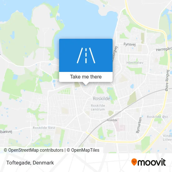 Toftegade map