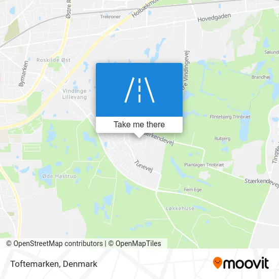 Toftemarken map