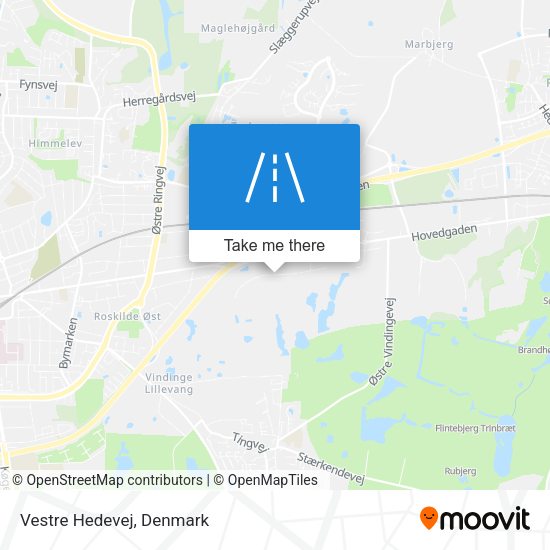 Vestre Hedevej map