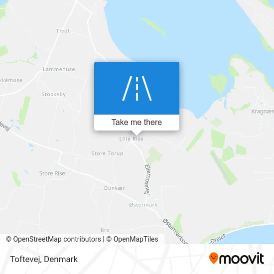 Toftevej map