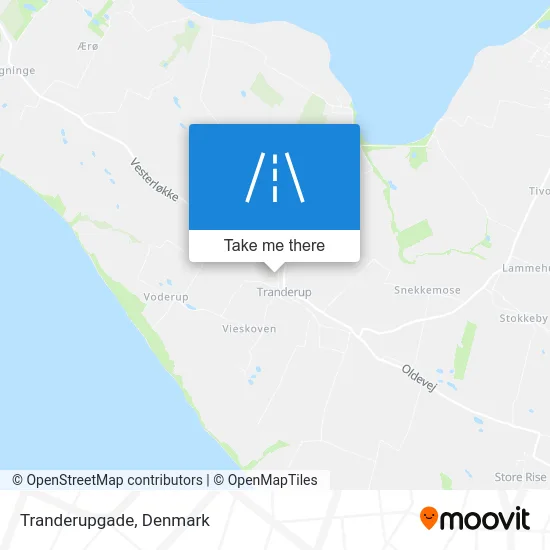 Tranderupgade map