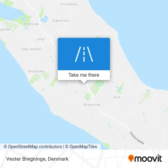 Vester Bregninge map