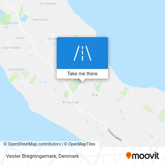 Vester Bregningemark map