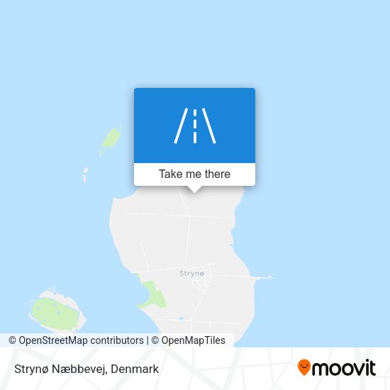 Strynø Næbbevej map