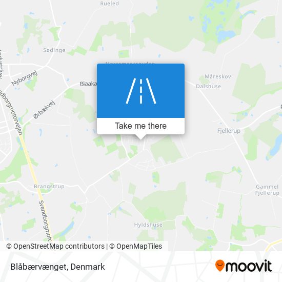 Blåbærvænget map