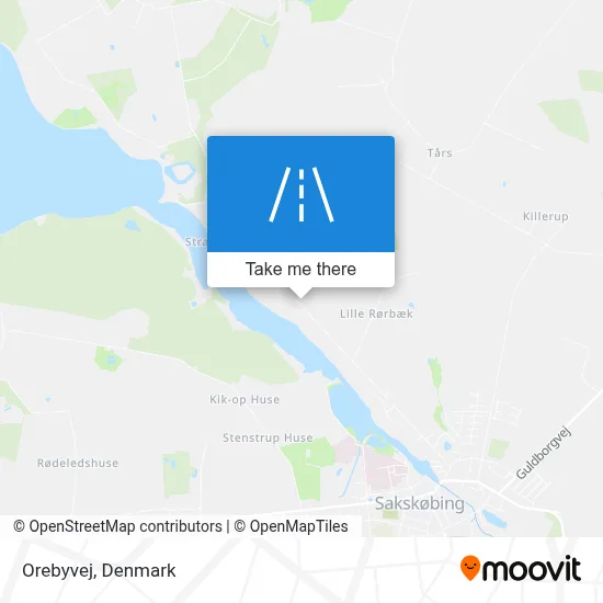 Orebyvej map