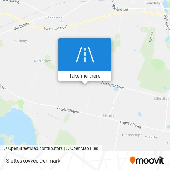 Sletteskovvej map