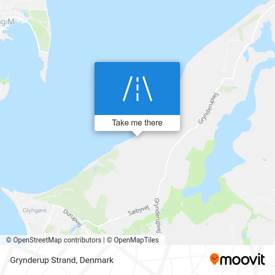 Grynderup Strand map