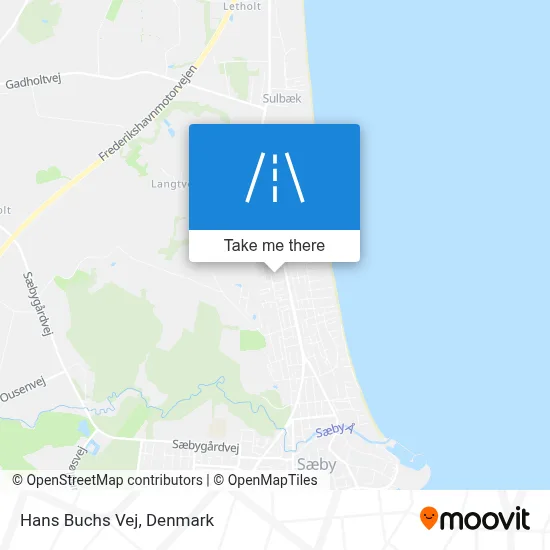 Hans Buchs Vej map