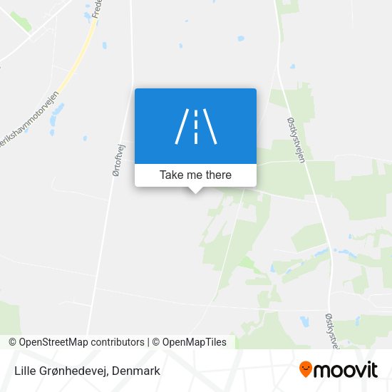 Lille Grønhedevej map