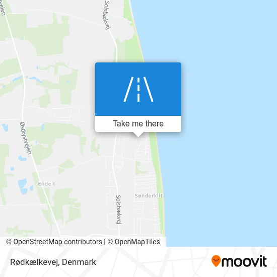 Rødkælkevej map