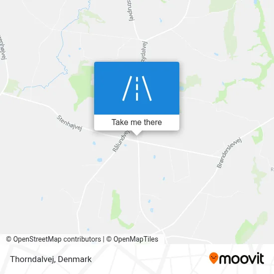 Thorndalvej map