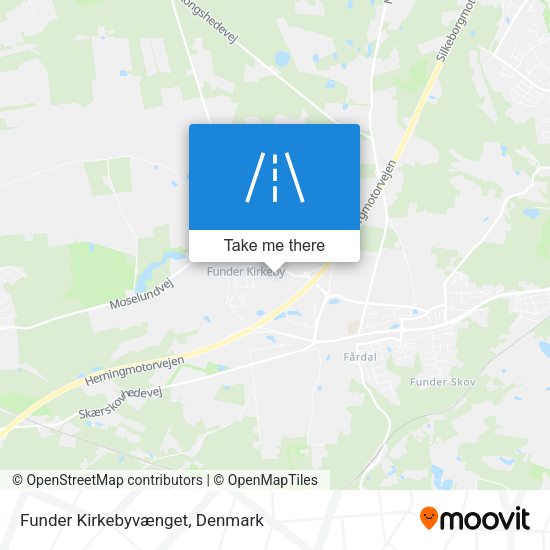 Funder Kirkebyvænget map
