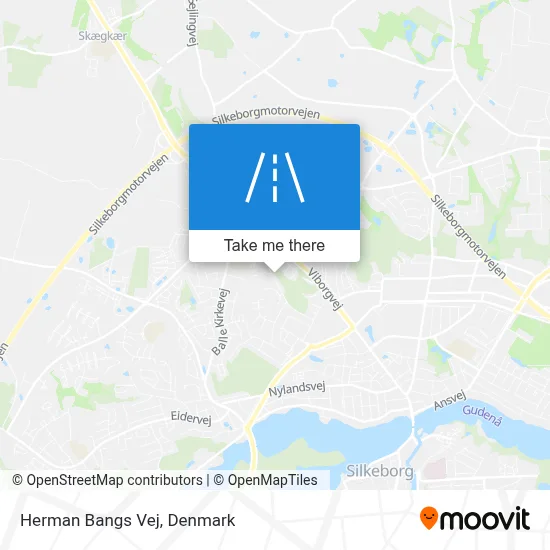 Herman Bangs Vej map