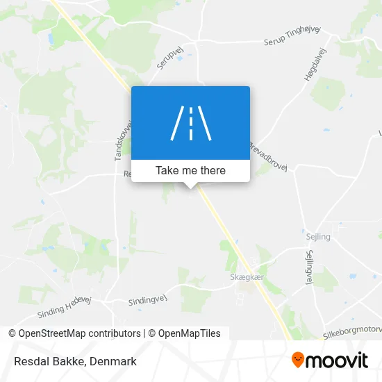 Resdal Bakke map