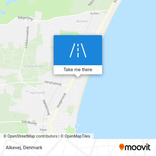 Alkevej map