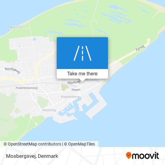 Mosbergsvej map