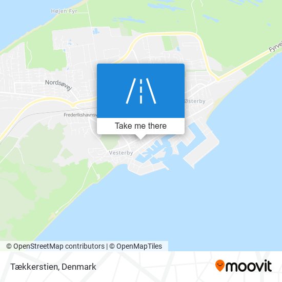 Tækkerstien map