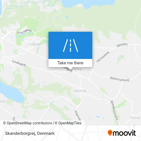 Skanderborgvej map