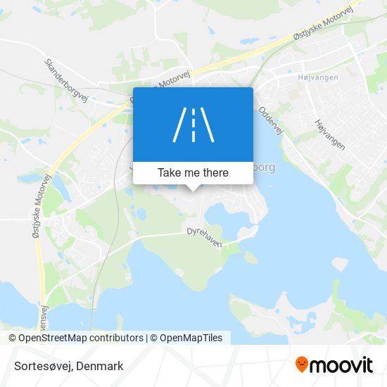 Sortesøvej map