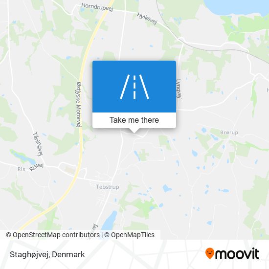 Staghøjvej map