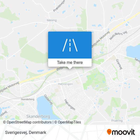 Sverigesvej map