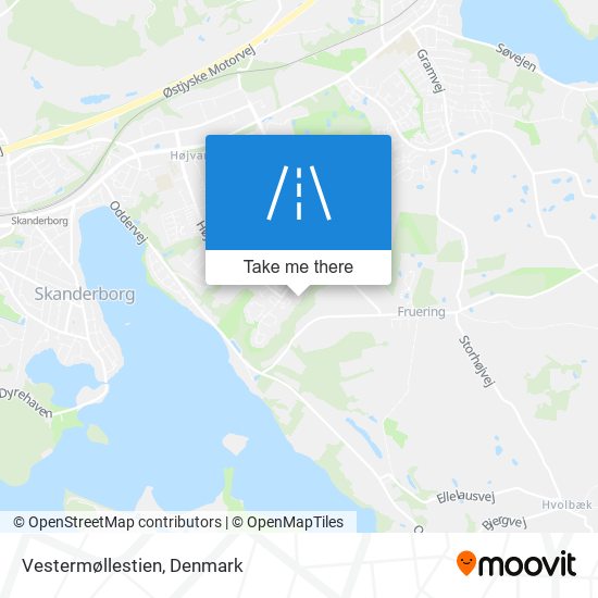 Vestermøllestien map