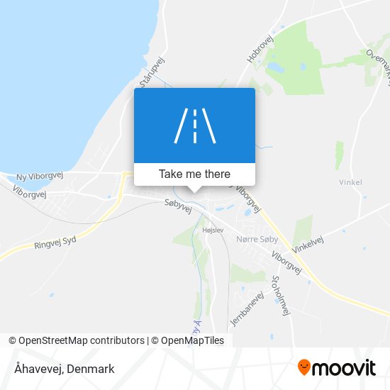 Åhavevej map