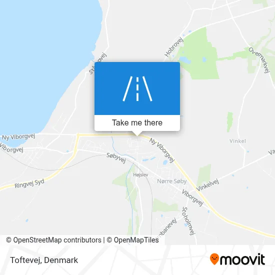 Toftevej map