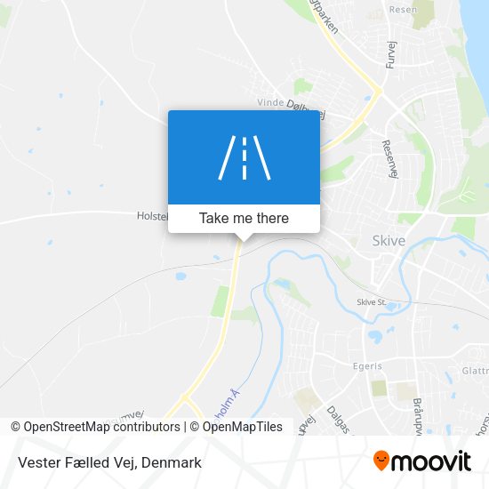 Vester Fælled Vej map
