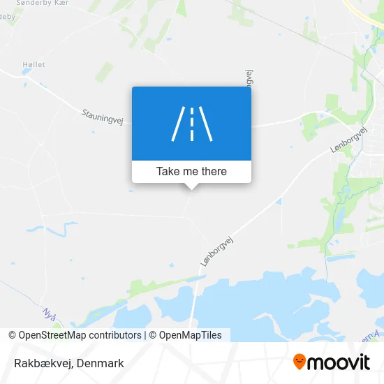 Rakbækvej map
