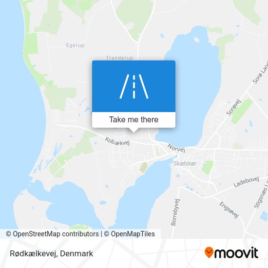 Rødkælkevej map