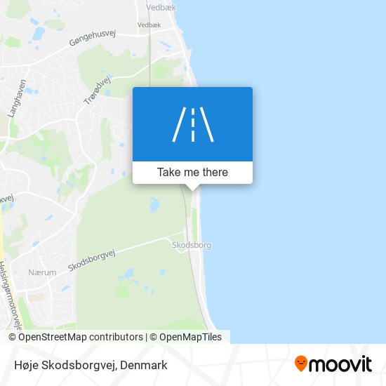 Høje Skodsborgvej map