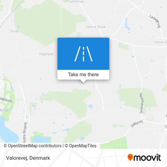 Valorevej map