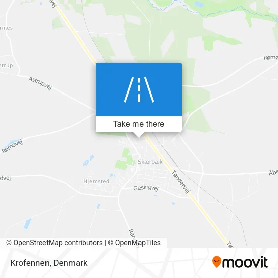 Krofennen map