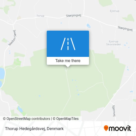 Thorup Hedegårdsvej map