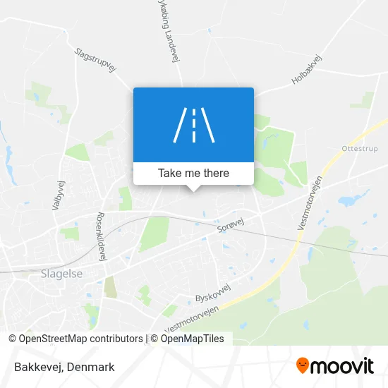 Bakkevej map