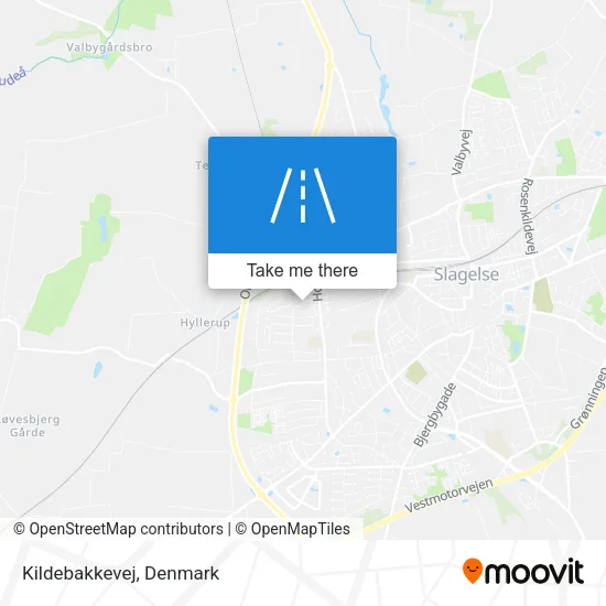 Kildebakkevej map