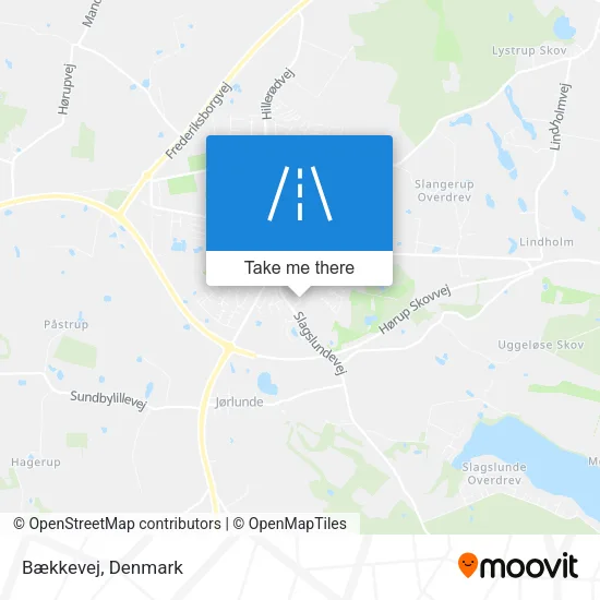 Bækkevej map