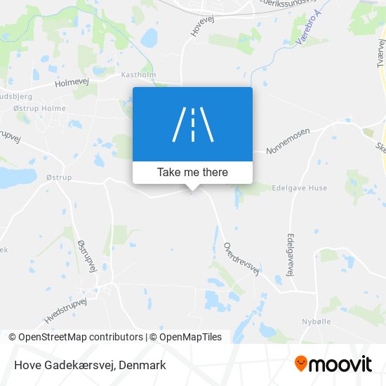 Hove Gadekærsvej map