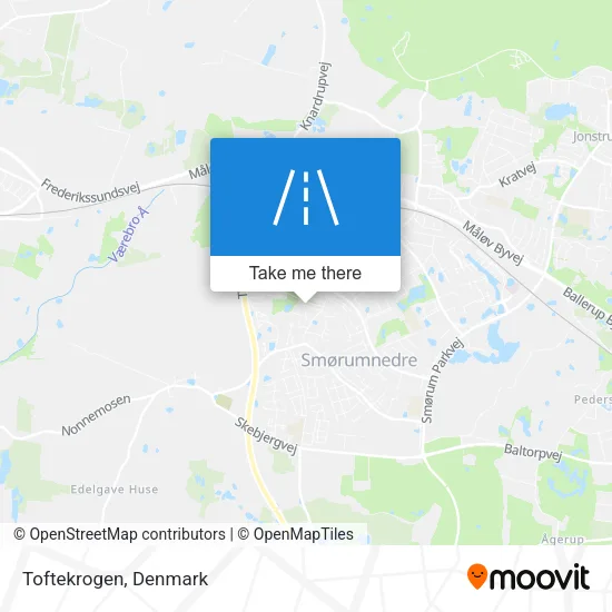 Toftekrogen map