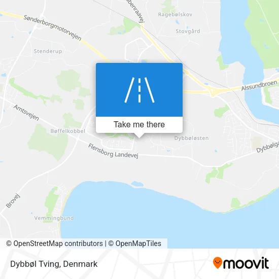 Dybbøl Tving map