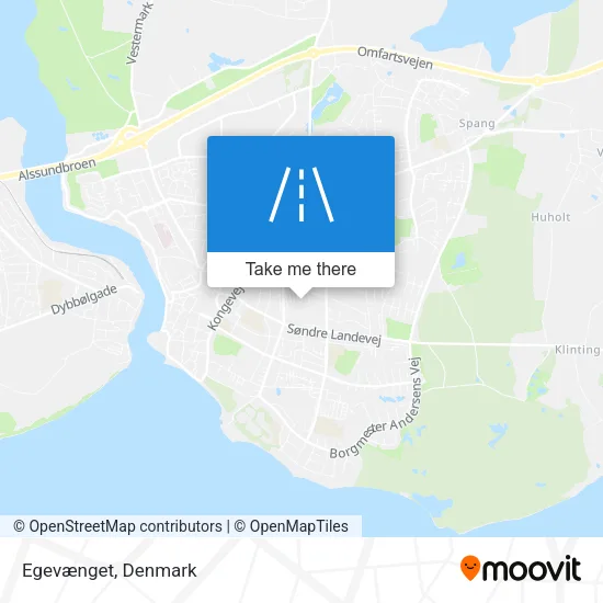 Egevænget map