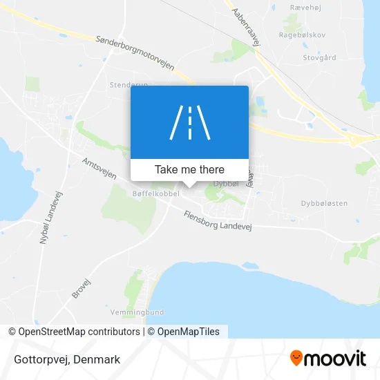 Gottorpvej map