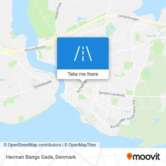 Herman Bangs Gade map