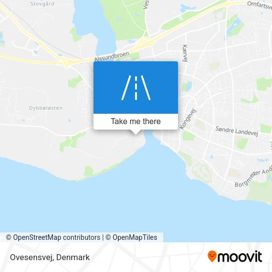 Ovesensvej map