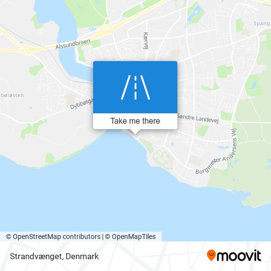 Strandvænget map