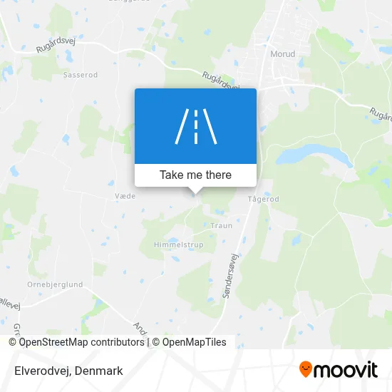 Elverodvej map