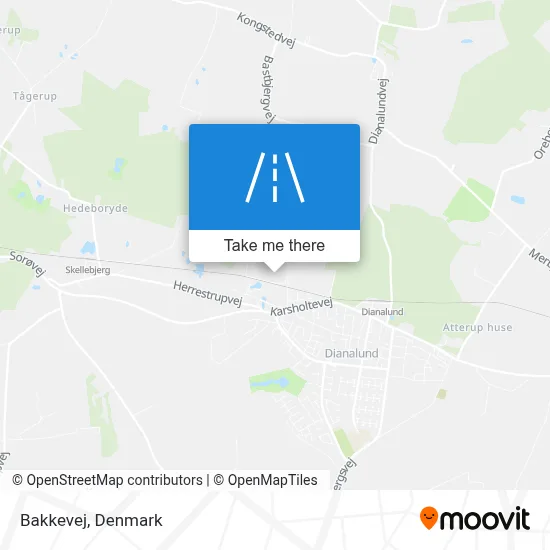 Bakkevej map